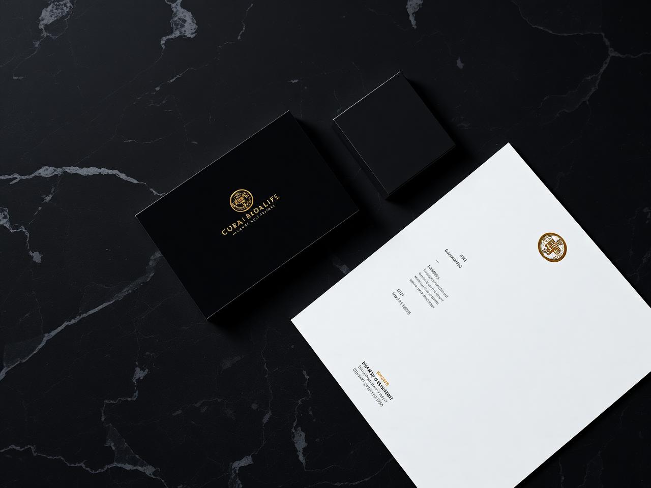 Luxury branding stationery
